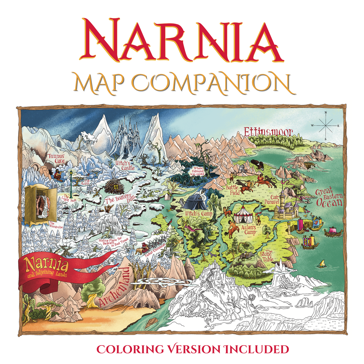 Narnia Map | The Lion, the Witch and the Wardrobe Literature Companion
