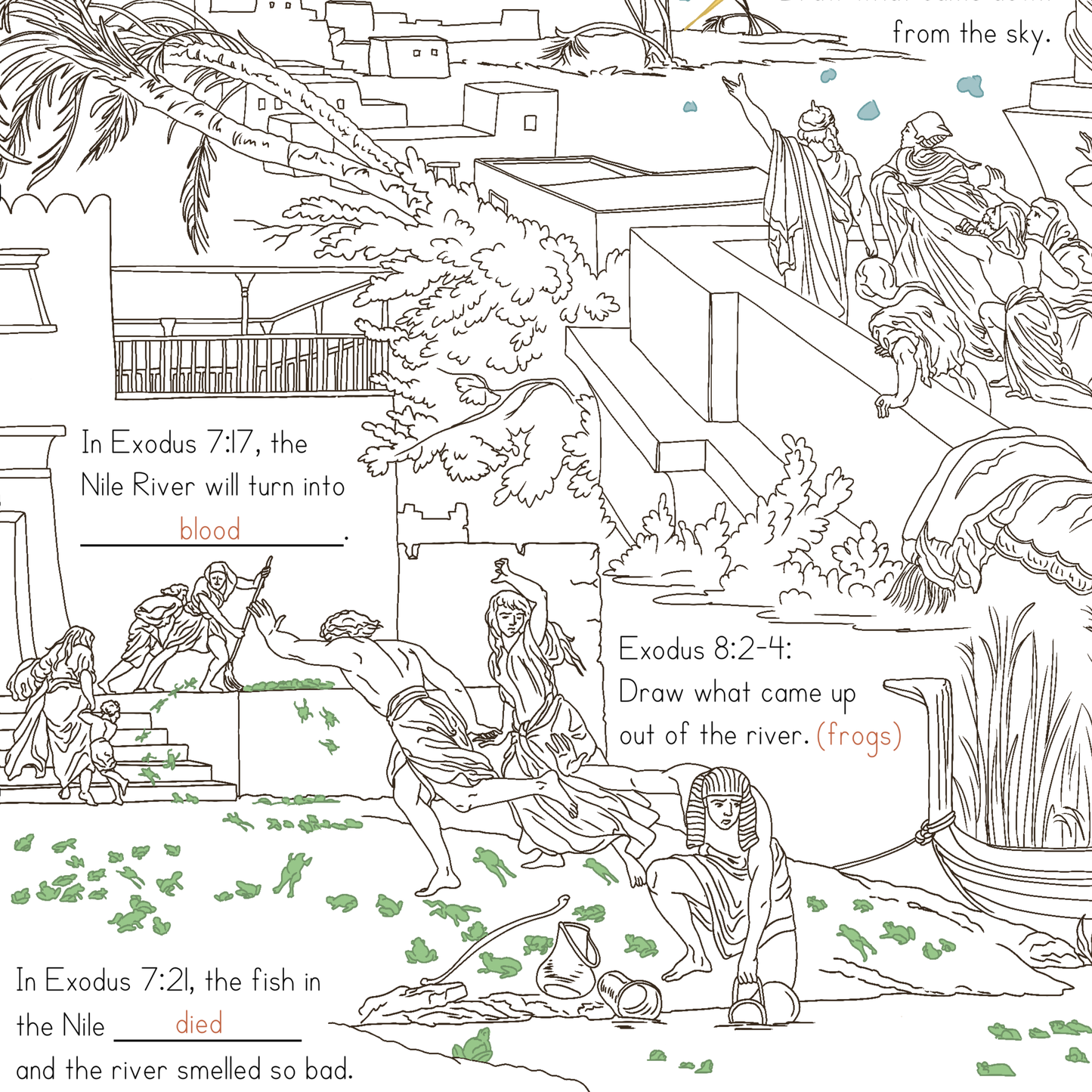 The Ten Plagues Scavenger Hunt | Exodus Bible Activity