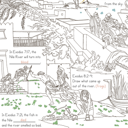 The Ten Plagues Scavenger Hunt | Exodus Bible Activity