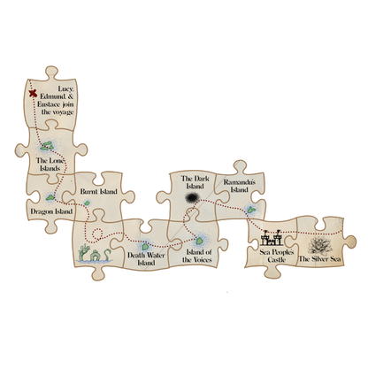 The Voyage of the Dawn Treader Map Activity Pack | Narnia Journey Puzzle Map