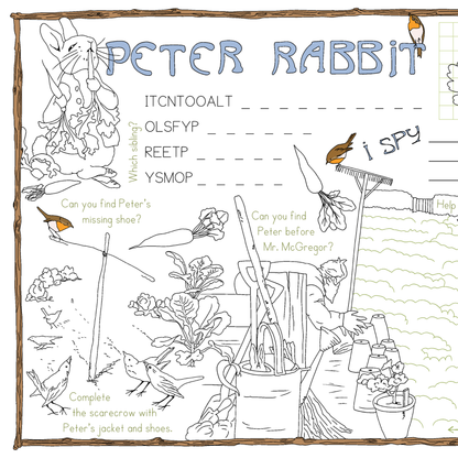 The Tale of Peter Rabbit Activity Placemat (Beatrix Potter)