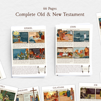 The Bible in Four Frames: Genesis to Revelation Bible Inserts