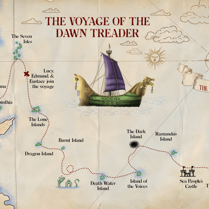 The Voyage of the Dawn Treader Map Activity Pack | Narnia Journey Puzzle Map
