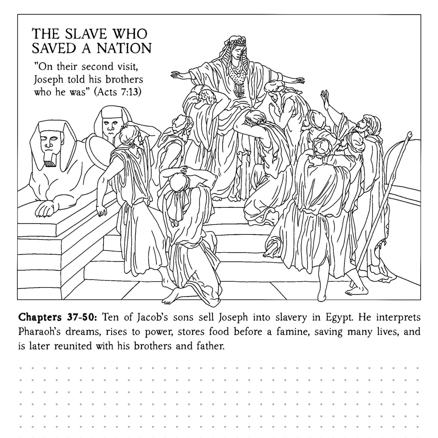 The Bible in Four Frames: THE PENTATEUCH — Reflect & Color Edition