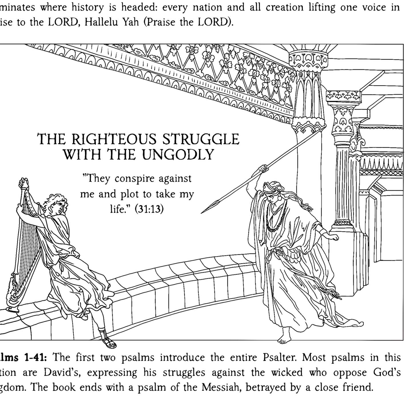 The Bible in Four Frames: THE WISDOM BOOKS — Reflect & Color Edition
