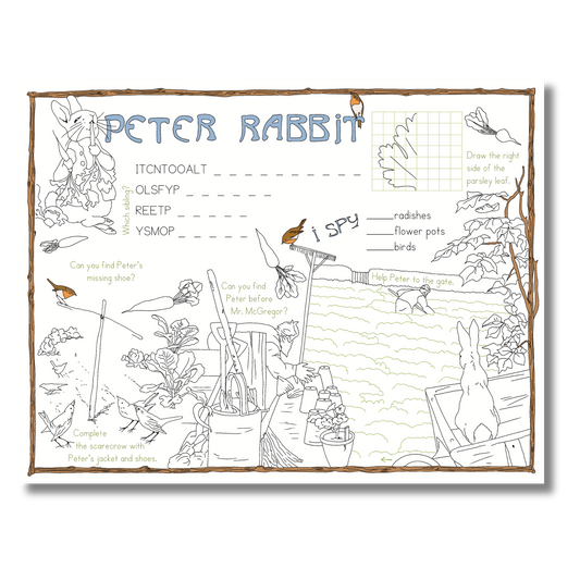 The Tale of Peter Rabbit Activity Placemat (Beatrix Potter)