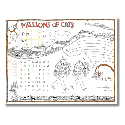 Millions of Cats Activity Placemat | Wanda Gág