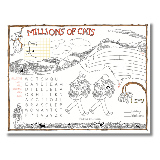 Millions of Cats Activity Placemat | Wanda Gág