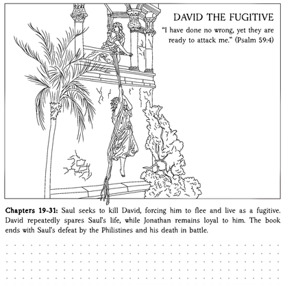 The Bible in Four Frames: THE HISTORY BOOKS — Reflect & Color Edition