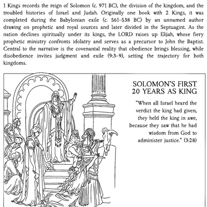 The Bible in Four Frames: THE HISTORY BOOKS — Reflect & Color Edition